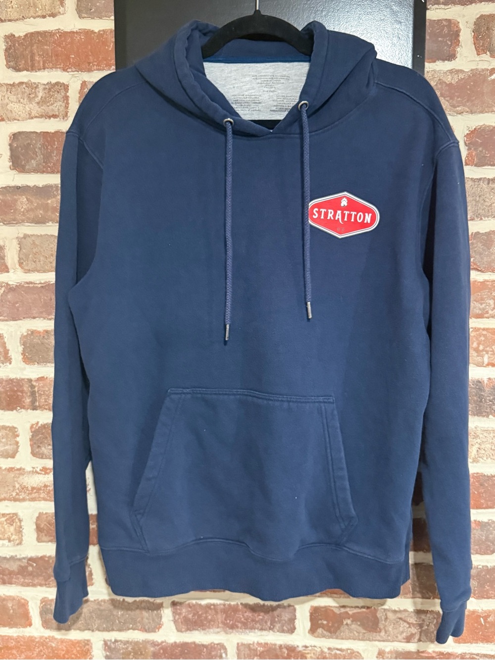 Navy Blue Men's Pullover Hoodie